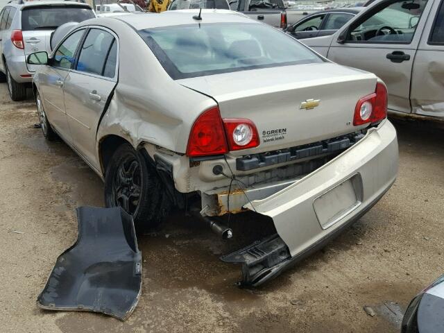 1G1ZH57B49F208762 - 2009 CHEVROLET MALIBU 1LT 奶油色 照片 3