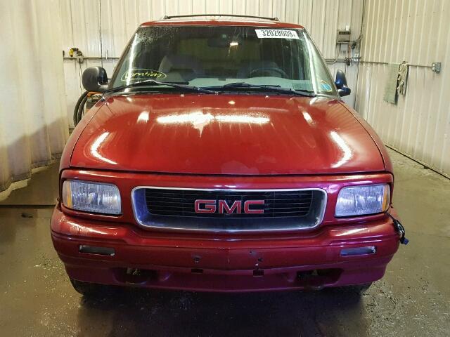 1GKDT13W3S2559391 - 1995 GMC JIMMY RED photo 10