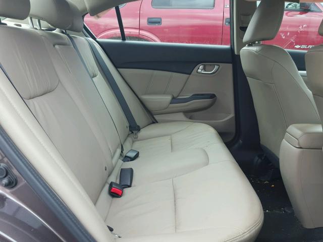2HGFB2F94DH534577 - 2013 HONDA CIVIC EXL Qəhvəyi foto 6