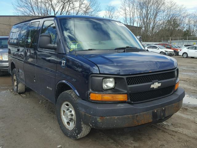 1GCGG25V961123518 - 2006 CHEVROLET EXPRESS G2 BLUE photo 1