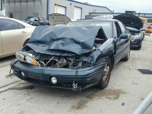 1G2HZ5214WH226004 - 1998 PONTIAC BONNEVILLE GREEN photo 2