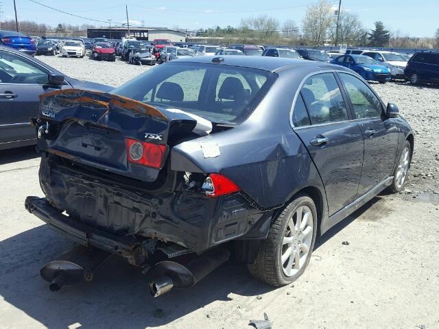 JH4CL96857C018152 - 2007 ACURA TSX BLUE photo 4