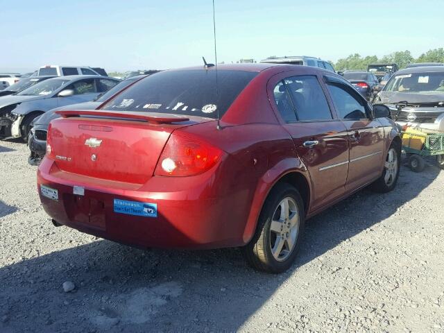 1G1AF5F55A7120185 - 2010 CHEVROLET COBALT 2LT RED photo 4