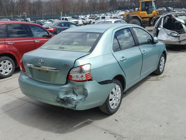 JTDBT903491315003 - 2009 TOYOTA YARIS TEAL photo 4