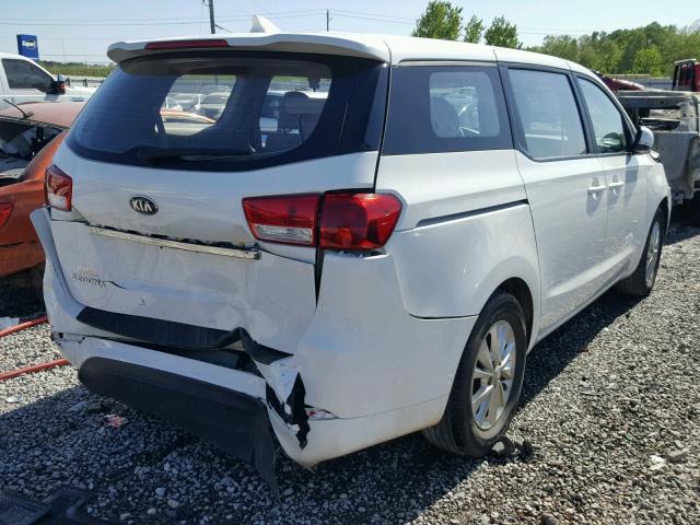 KNDMA5C14G6207224 - 2016 KIA SEDONA L WHITE photo 4