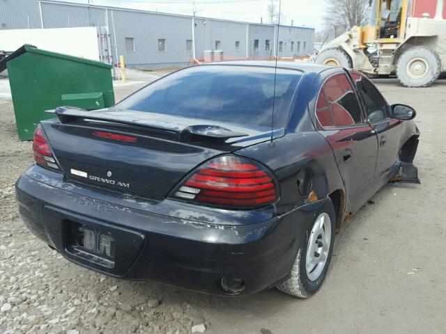 1G2NE52F03C182425 - 2003 PONTIAC GRAND AM S BLACK photo 4