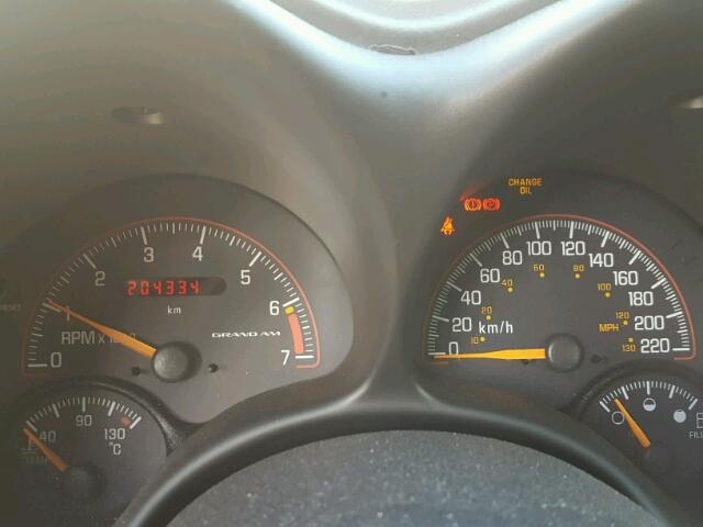 1G2NE52F03C182425 - 2003 PONTIAC GRAND AM S BLACK photo 8