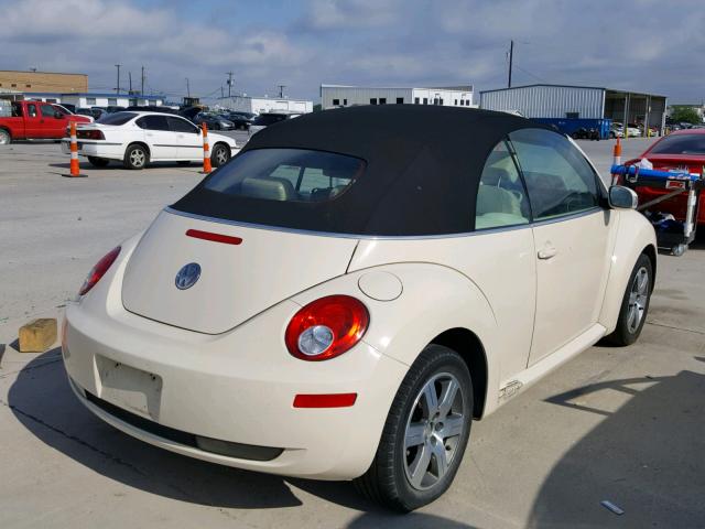 3VWRF31Y66M312483 - 2006 VOLKSWAGEN NEW BEETLE 奶油色 照片 4