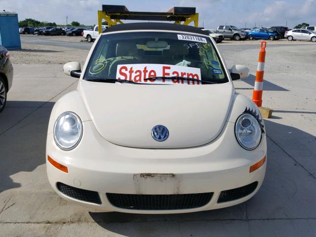 3VWRF31Y66M312483 - 2006 VOLKSWAGEN NEW BEETLE 奶油色 照片 9