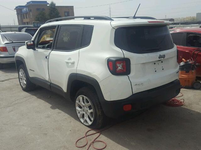 ZACCJBBB8HPG52343 - 2017 JEEP RENEGADE L WHITE photo 3