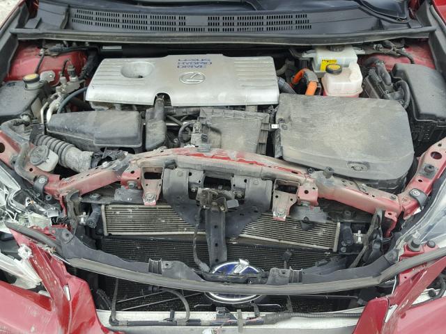 JTHKD5BH3C2065042 - 2012 LEXUS CT 200 RED photo 7