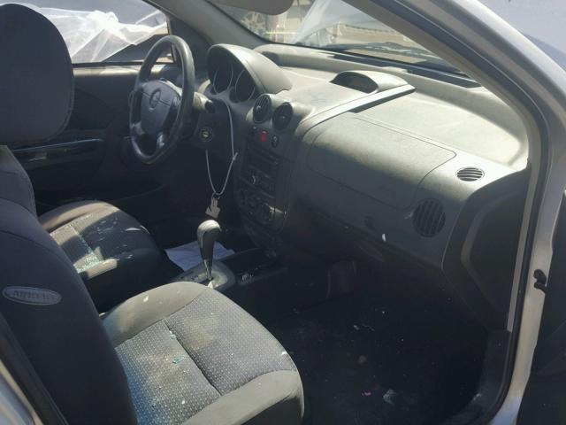 KL1TD66607B701031 - 2007 CHEVROLET AVEO BASE Күміс фото 5