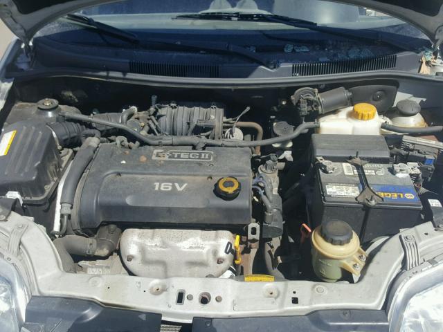 KL1TD66607B701031 - 2007 CHEVROLET AVEO BASE Күміс фото 7