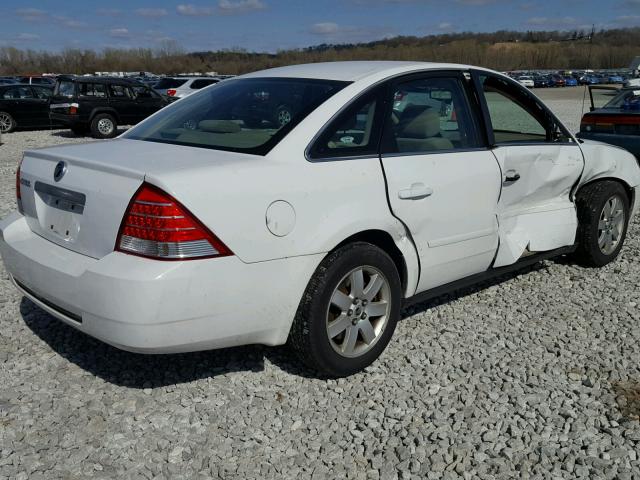 1MEFM40115G627026 - 2005 MERCURY MONTEGO LU WHITE photo 4