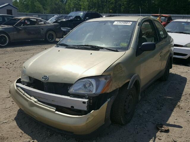 JTDAT123XY5005794 - 2000 TOYOTA ECHO GOLD photo 2