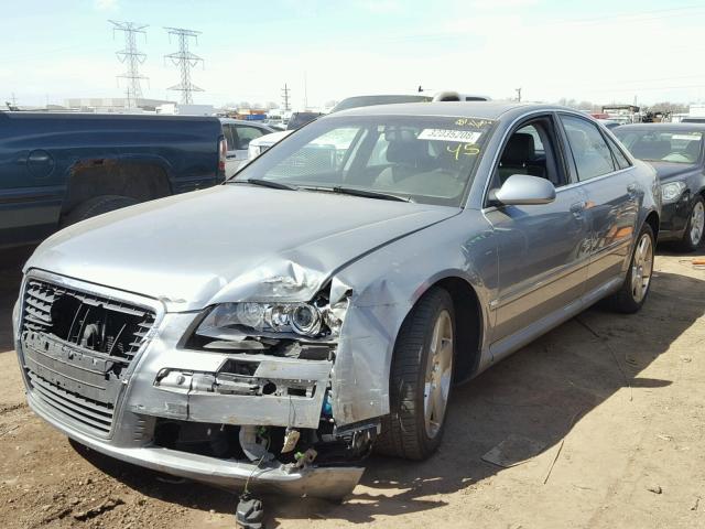 WAULL44E96N023299 - 2006 AUDI A8 4.2 QUA GRAY photo 2