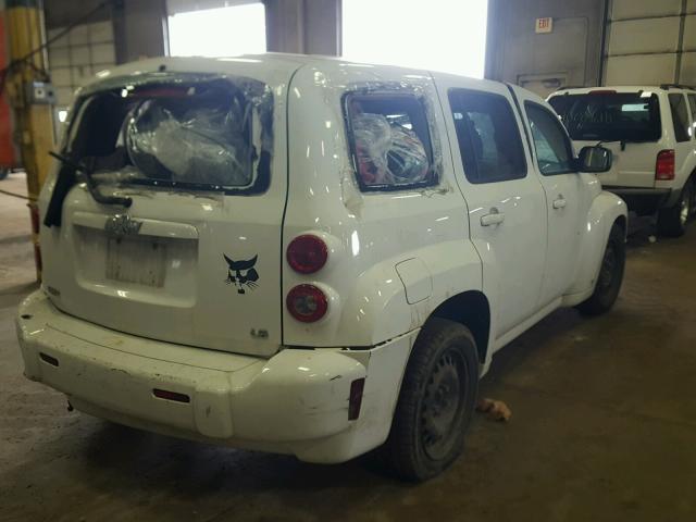 3GNDA13D28S628852 - 2008 CHEVROLET HHR LS WHITE photo 4