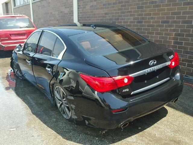 JN1BV7AR9EM686414 - 2014 INFINITI Q50 BASE BLACK photo 3