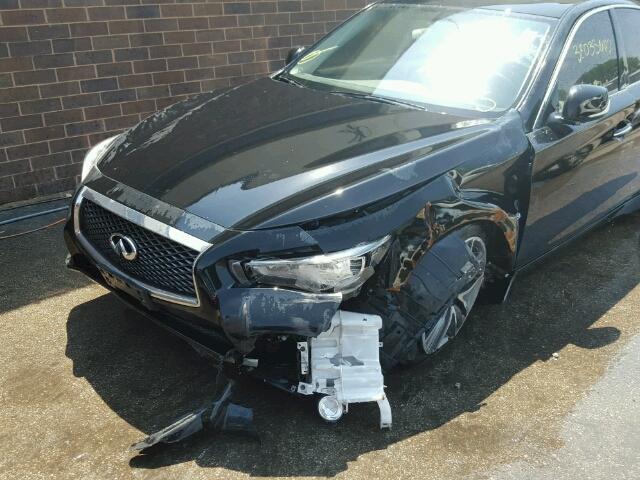 JN1BV7AR9EM686414 - 2014 INFINITI Q50 BASE BLACK photo 9