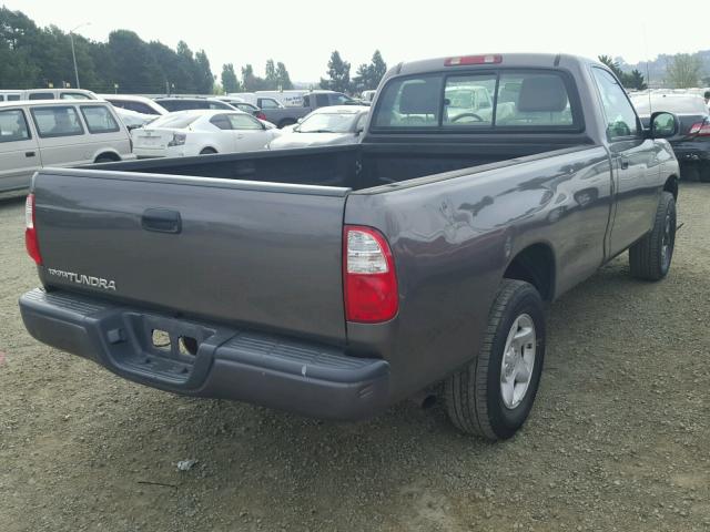 5TBJU32126S467452 - 2006 TOYOTA TUNDRA GRAY photo 4