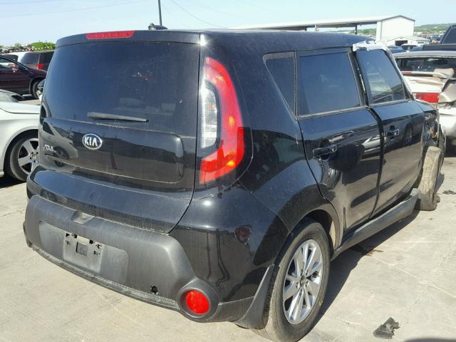 KNDJN2A20E7743872 - 2014 KIA SOUL BLACK photo 4