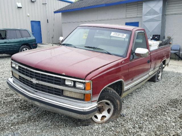 1GCDC14K2KE125369 - 1989 CHEVROLET GMT-400 C1 BURGUNDY photo 2