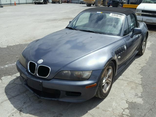 4USCH9341YLG02793 - 2000 BMW Z3 2.3 GRAY photo 2