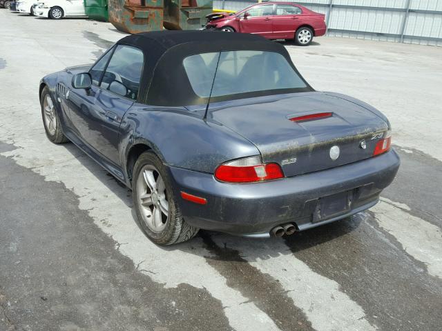 4USCH9341YLG02793 - 2000 BMW Z3 2.3 GRAY photo 3