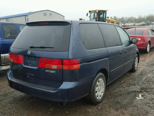 2HKRL1857YH519615 - 2000 HONDA ODYSSEY LX BLUE photo 4