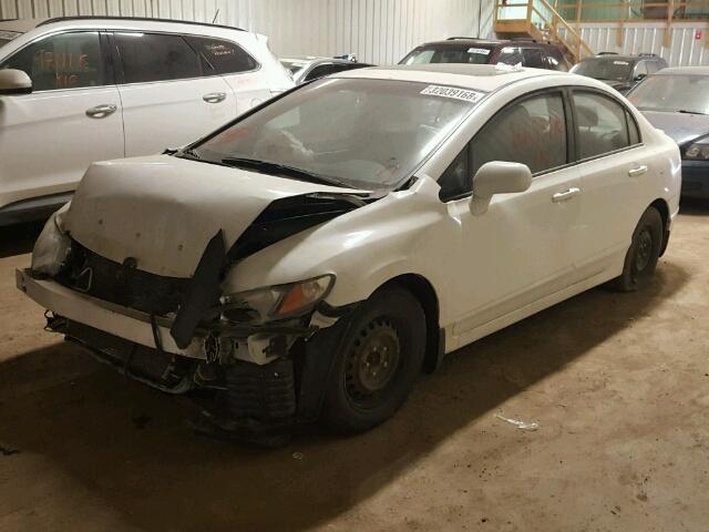 2HGFA160X9H035899 - 2009 HONDA CIVIC EXL WHITE photo 2