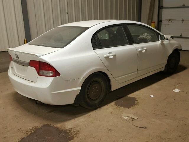 2HGFA160X9H035899 - 2009 HONDA CIVIC EXL WHITE photo 4