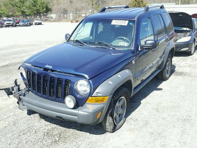1J4GL38K76W219423 - 2006 JEEP LIBERTY RE BLUE photo 2