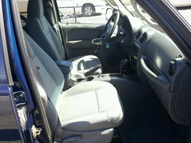 1J4GL38K76W219423 - 2006 JEEP LIBERTY RE BLUE photo 5