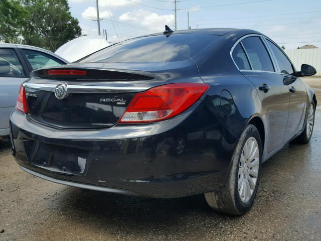 W04GT5GC6B1003706 - 2011 BUICK REGAL CXL BLACK photo 4