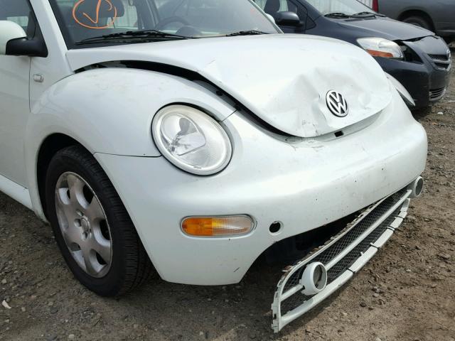 3VWCK21C82M458166 - 2002 VOLKSWAGEN NEW BEETLE WHITE photo 9