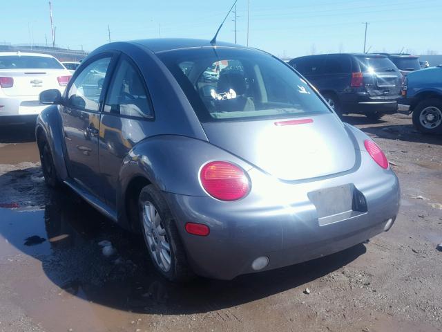 3VWCK31C84M423202 - 2004 VOLKSWAGEN NEW BEETLE 灰色 照片 3