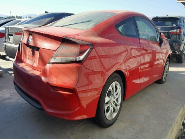 2HGFG3B52FH528029 - 2015 HONDA CIVIC LX RED photo 4