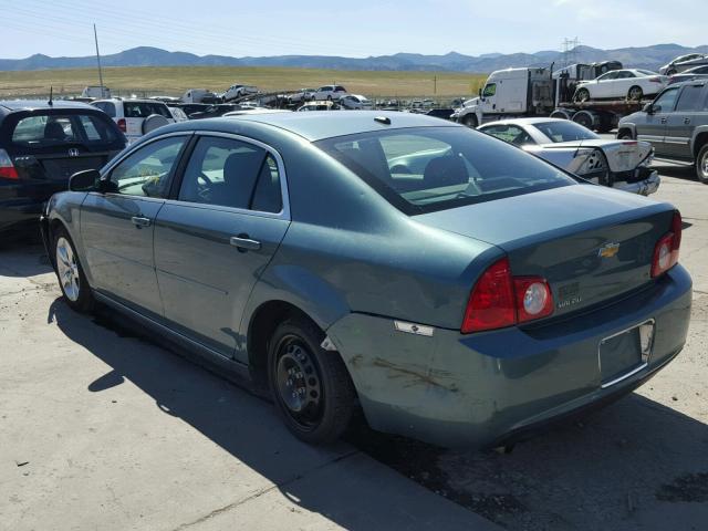 1G1ZH57B19F105119 - 2009 CHEVROLET MALIBU 1LT GREEN photo 3
