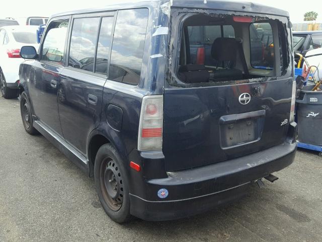 JTLKT324340153547 - 2004 TOYOTA SCION XB ლურჯი ფოტო 3