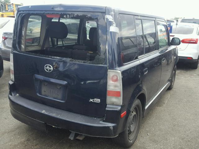 JTLKT324340153547 - 2004 TOYOTA SCION XB ლურჯი ფოტო 4