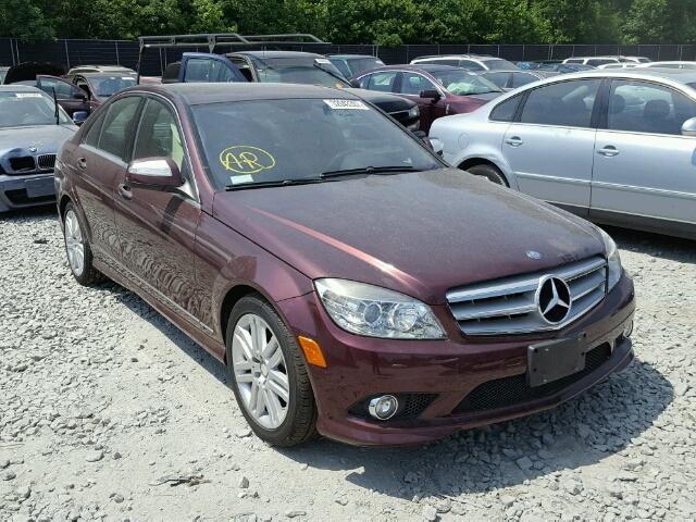 WDDGF54X68F152817 - 2008 MERCEDES-BENZ C 300 BURGUNDY photo 1