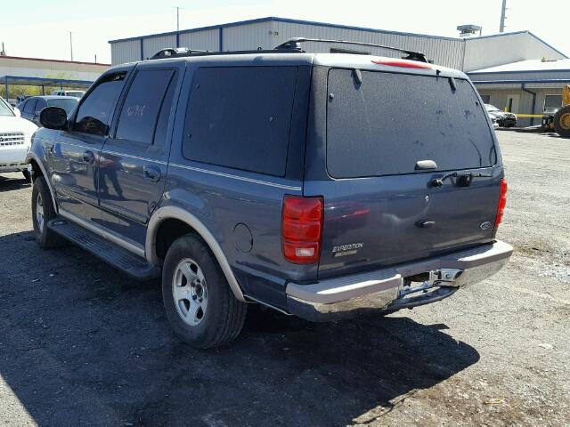 1FMPU18L2WLB58303 - 1998 FORD EXPEDITION BLUE photo 3