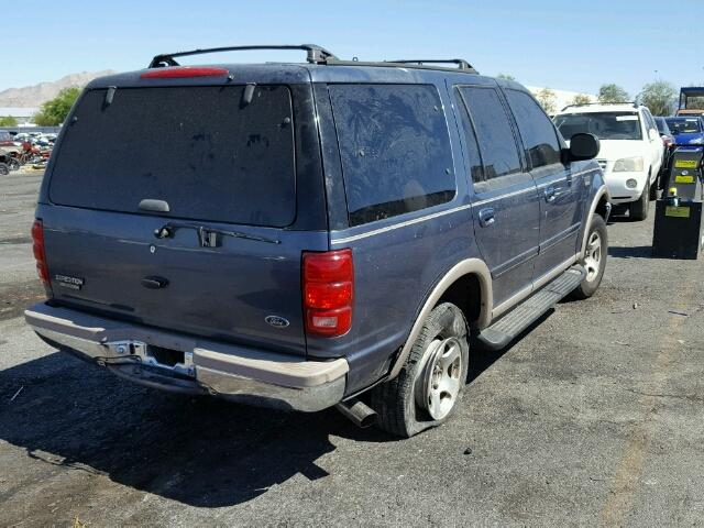 1FMPU18L2WLB58303 - 1998 FORD EXPEDITION BLUE photo 4