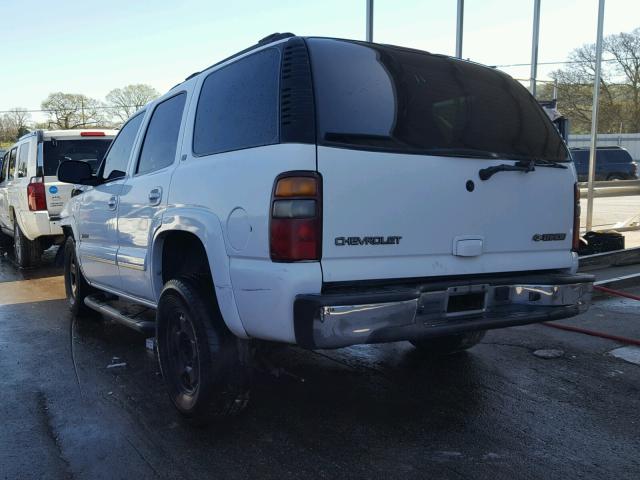 1GNEK13Z83J257218 - 2003 CHEVROLET TAHOE K150 WHITE photo 3