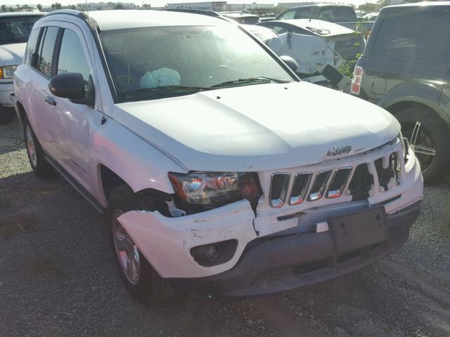 1C4NJCBAXED881851 - 2014 JEEP COMPASS SP WHITE photo 1