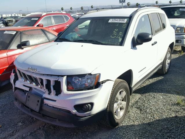 1C4NJCBAXED881851 - 2014 JEEP COMPASS SP WHITE photo 2