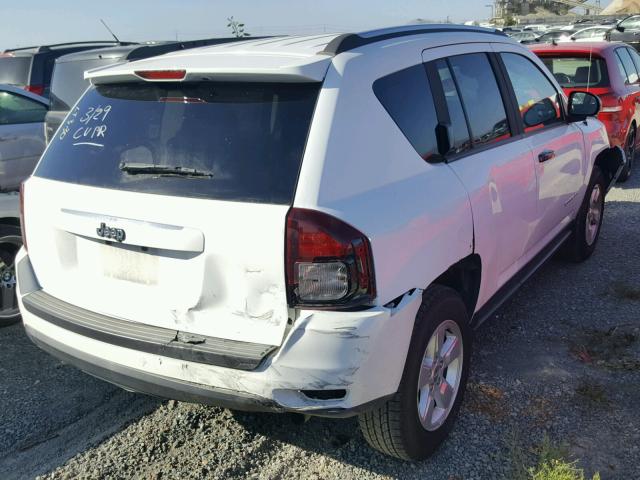 1C4NJCBAXED881851 - 2014 JEEP COMPASS SP WHITE photo 4