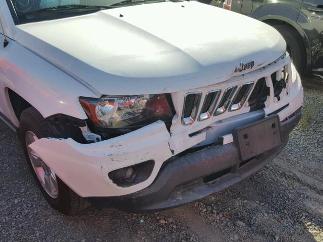 1C4NJCBAXED881851 - 2014 JEEP COMPASS SP WHITE photo 9