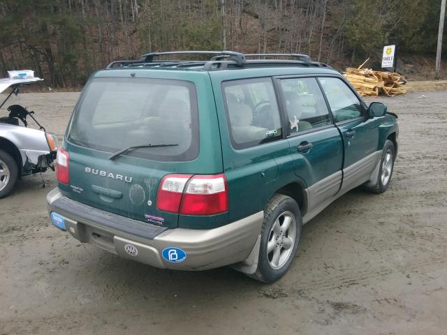 JF1SF65551H764787 - 2001 SUBARU FORESTER S GREEN photo 4