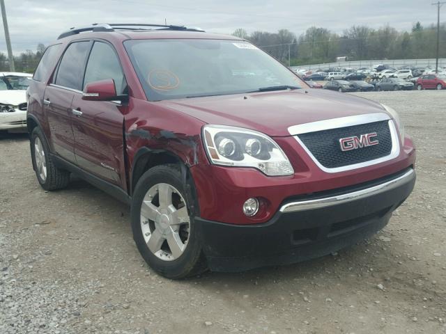 1GKER23777J121536 - 2007 GMC ACADIA SLT მუქწითელი ფოტო 1
